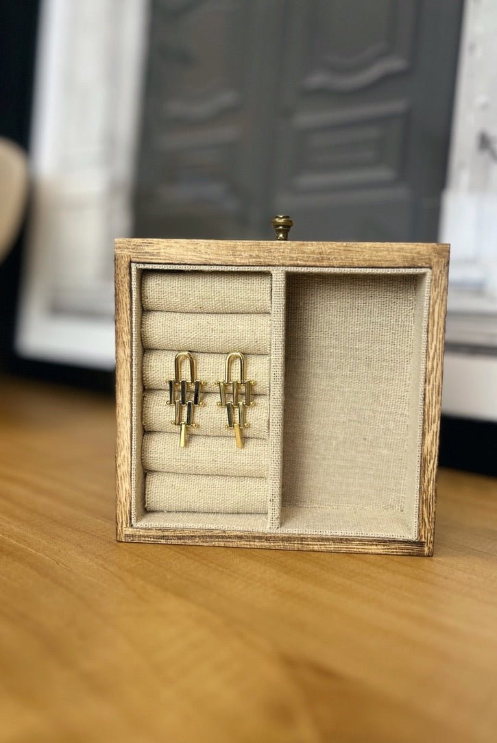 Cleopatra Pyramid Earrings - FINAL SALE