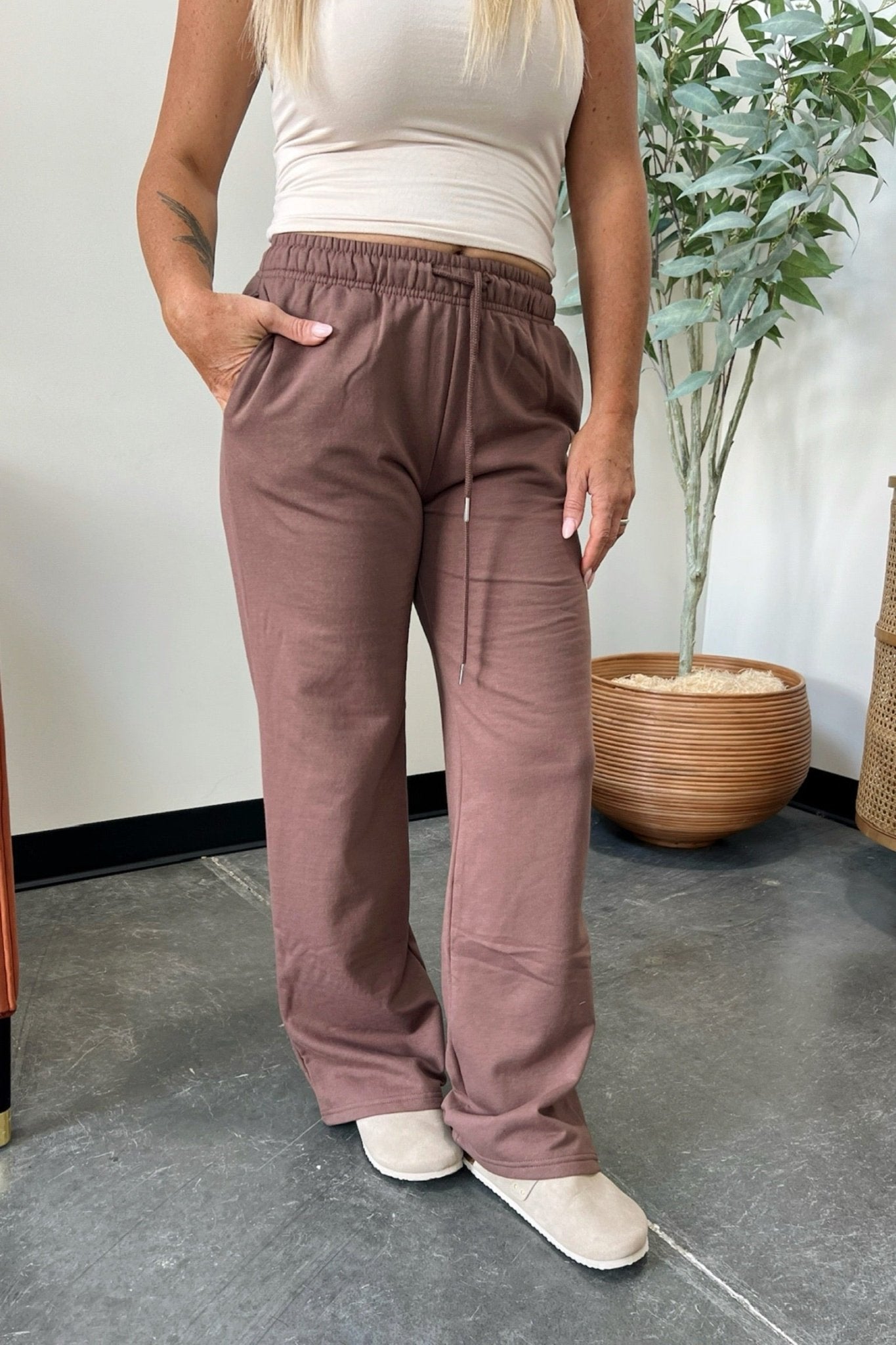 Coffee Run Straight Leg Fleece Joggers