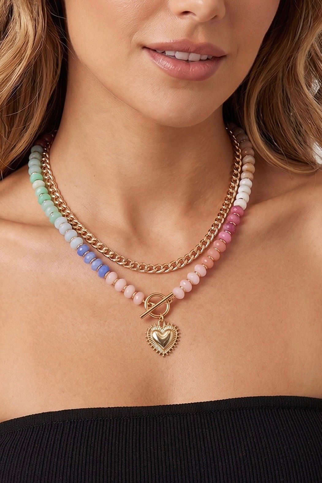 Confetti Heart Necklace