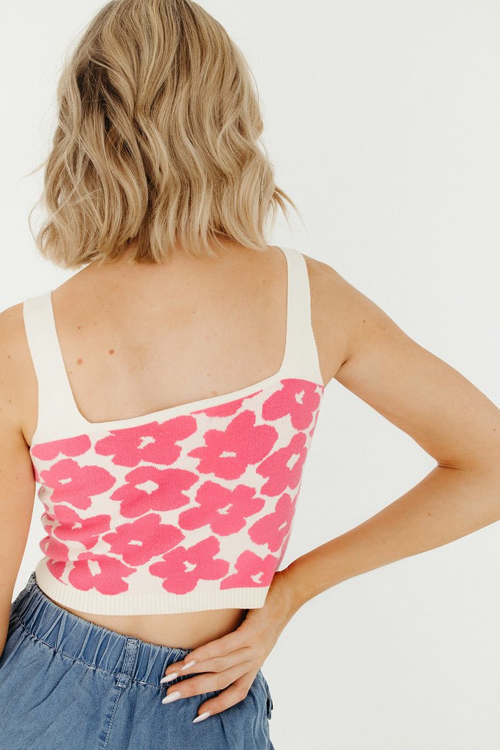 Daisie Floral Knit Tank - FINAL SALE