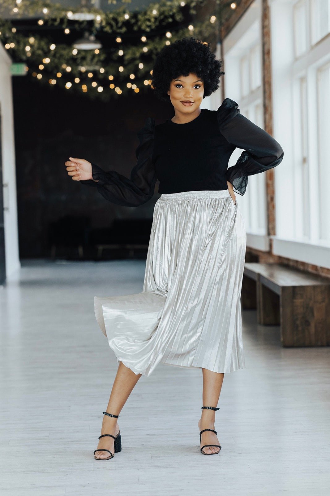 メル68853様 UND DARIA TIERED PLEATS SKIRT UND DARIA TIERED PLEATS SKIRT - ロングスカート特別