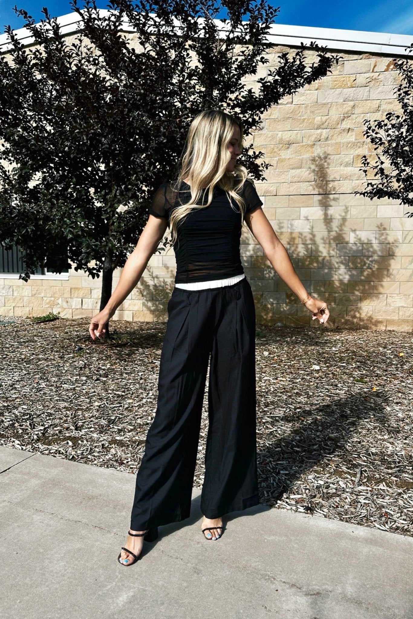 Edge Line Wide Leg Pants - FINAL SALE