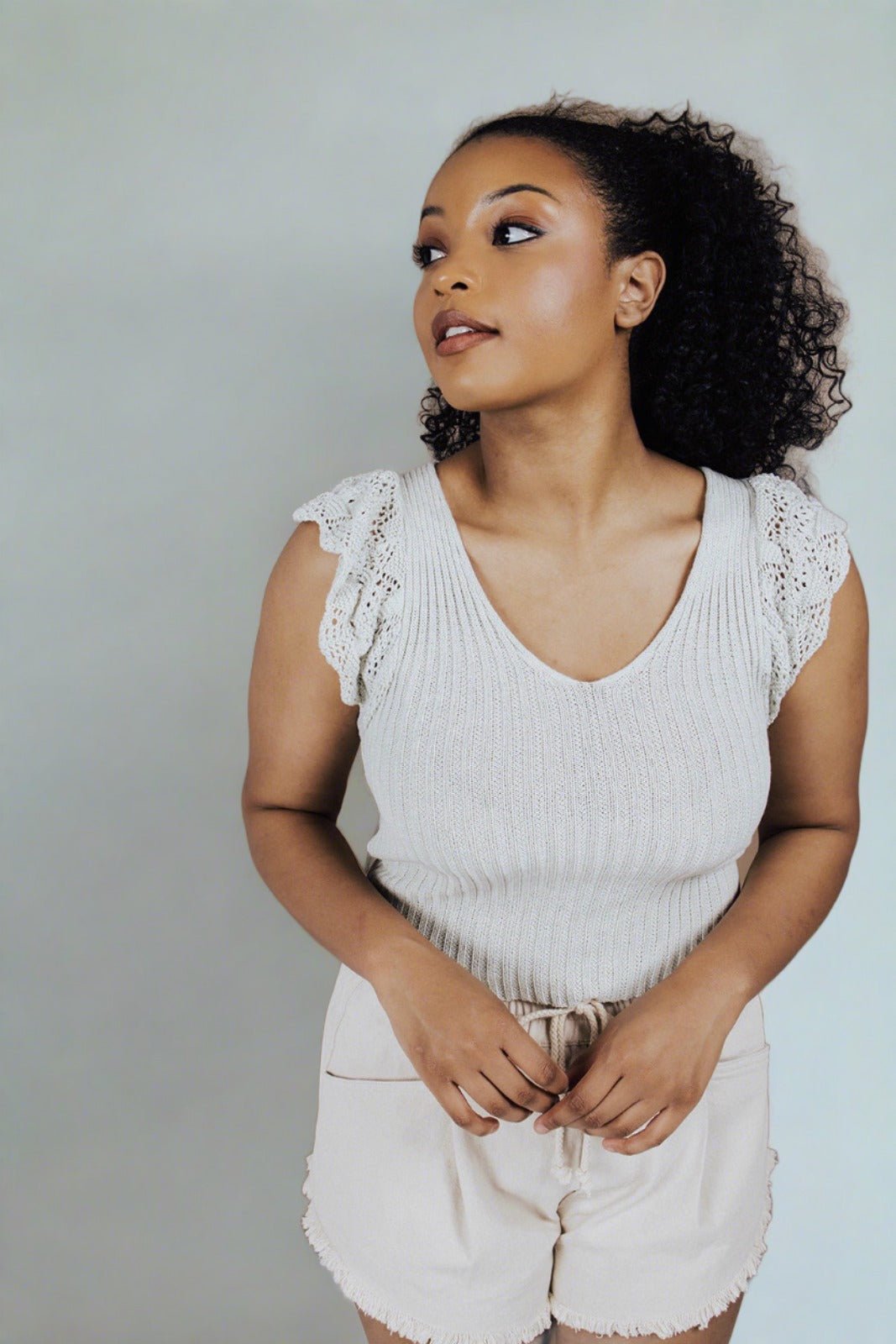 Enchanting Lace Flutter Shirt - FINAL SALE