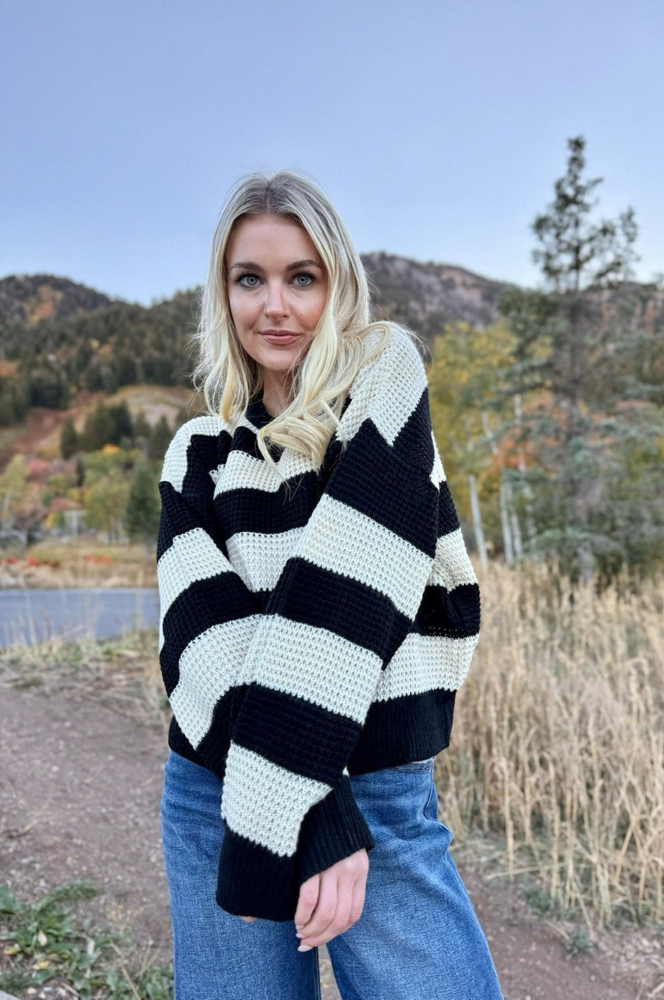 Falling in Line Striped Sweater
