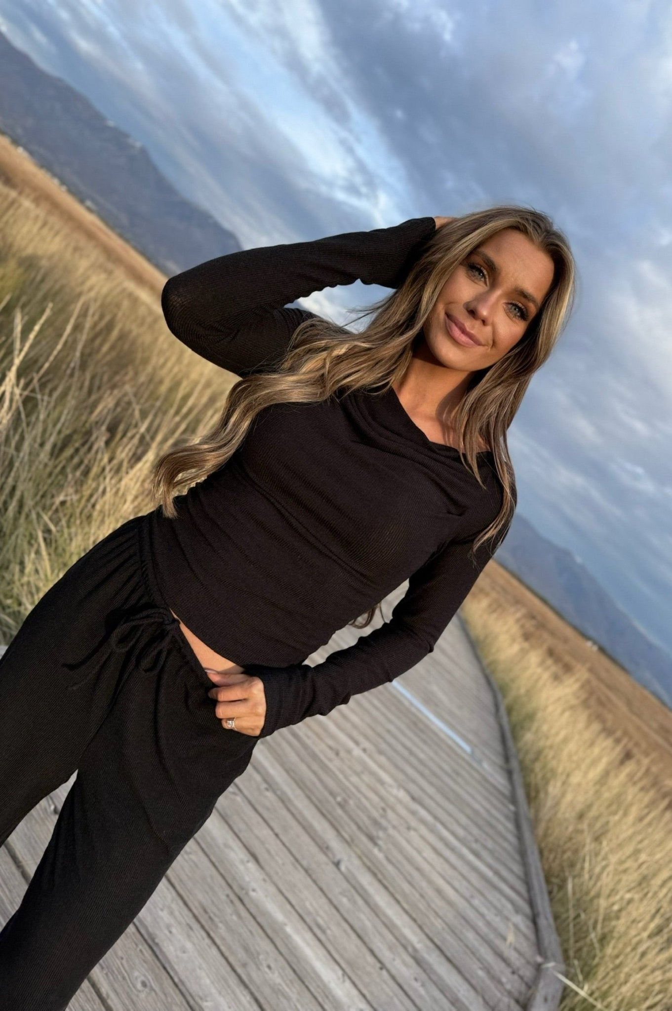 Falling Softly Cowl Top