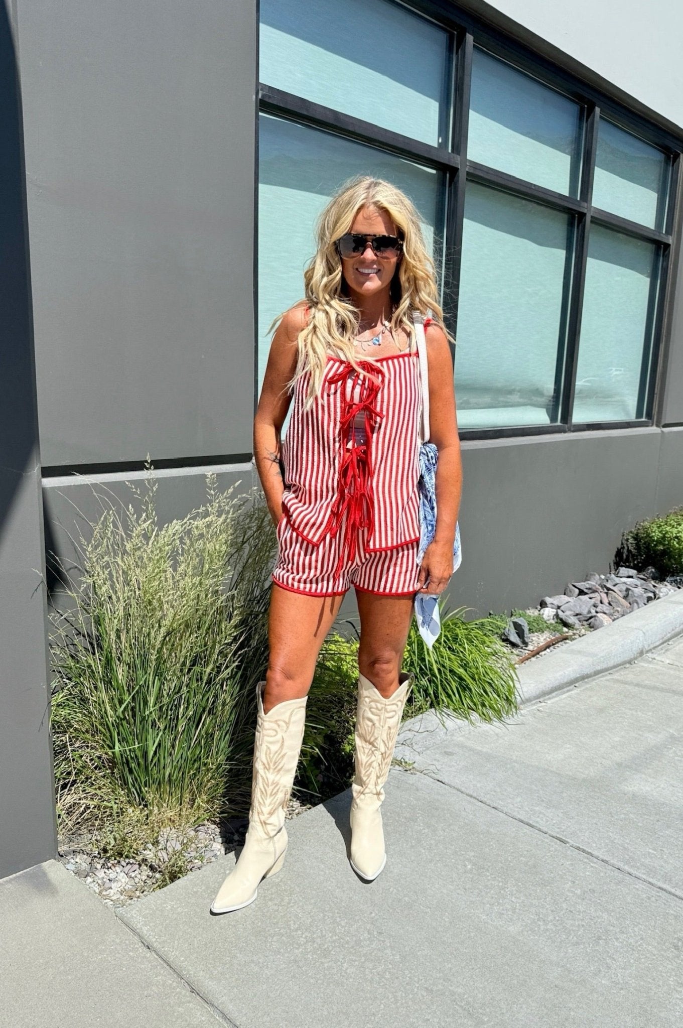 Fireworks & Flirtation Stripe Shorts