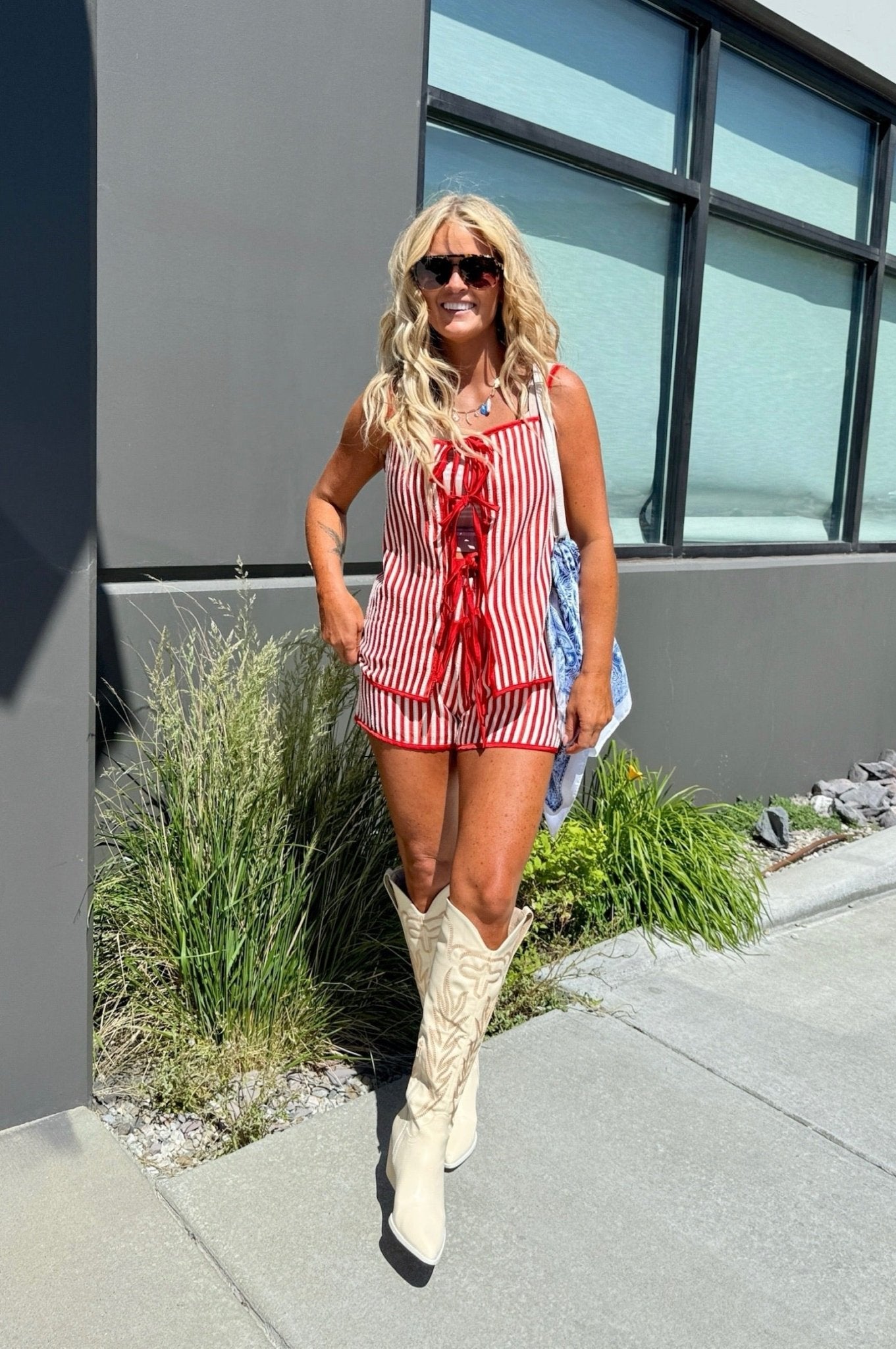 Fireworks & Flirtation Stripe Shorts