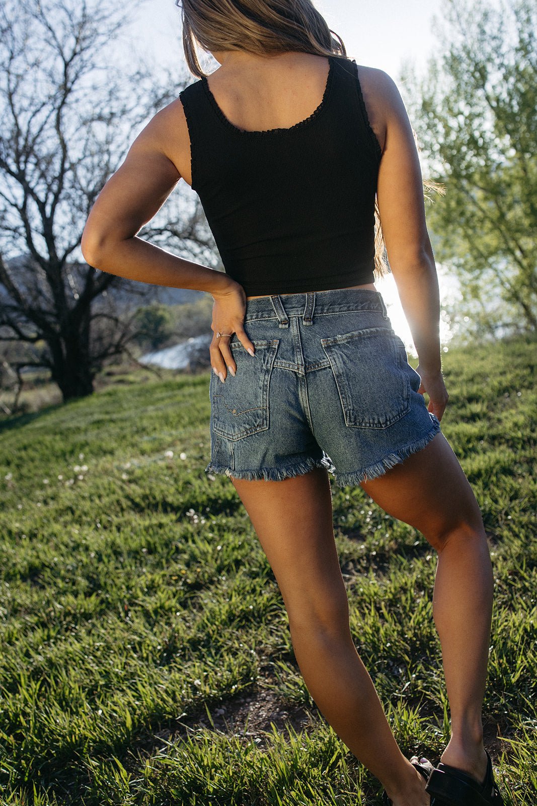 Free People We The Free Now Or Never Denim Shorts