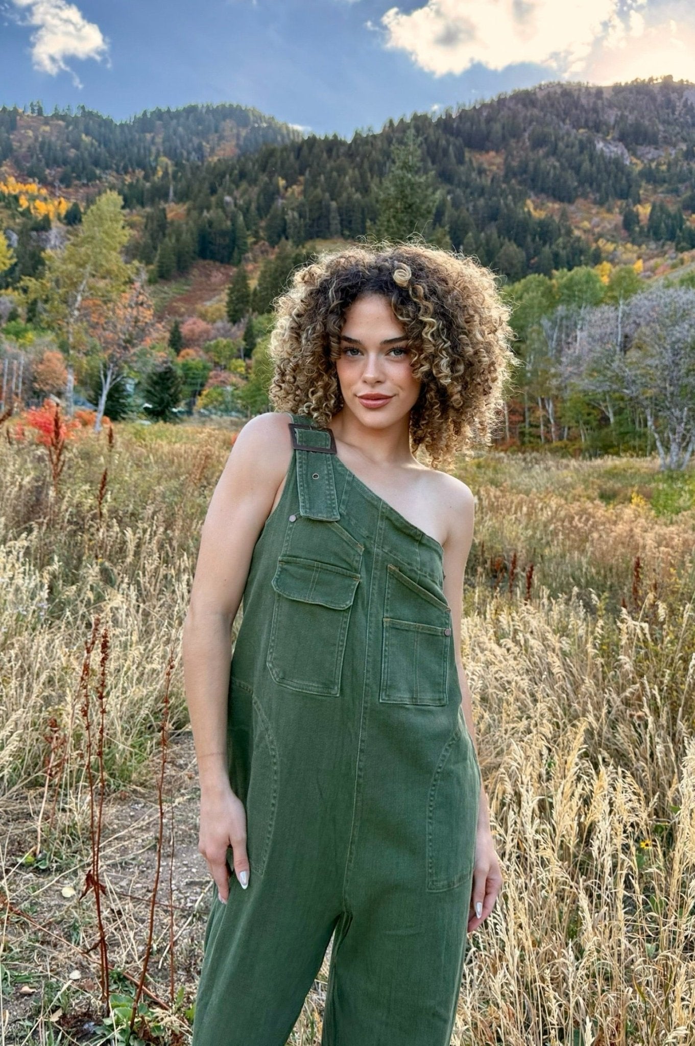 Garage Shift One Shoulder Overalls