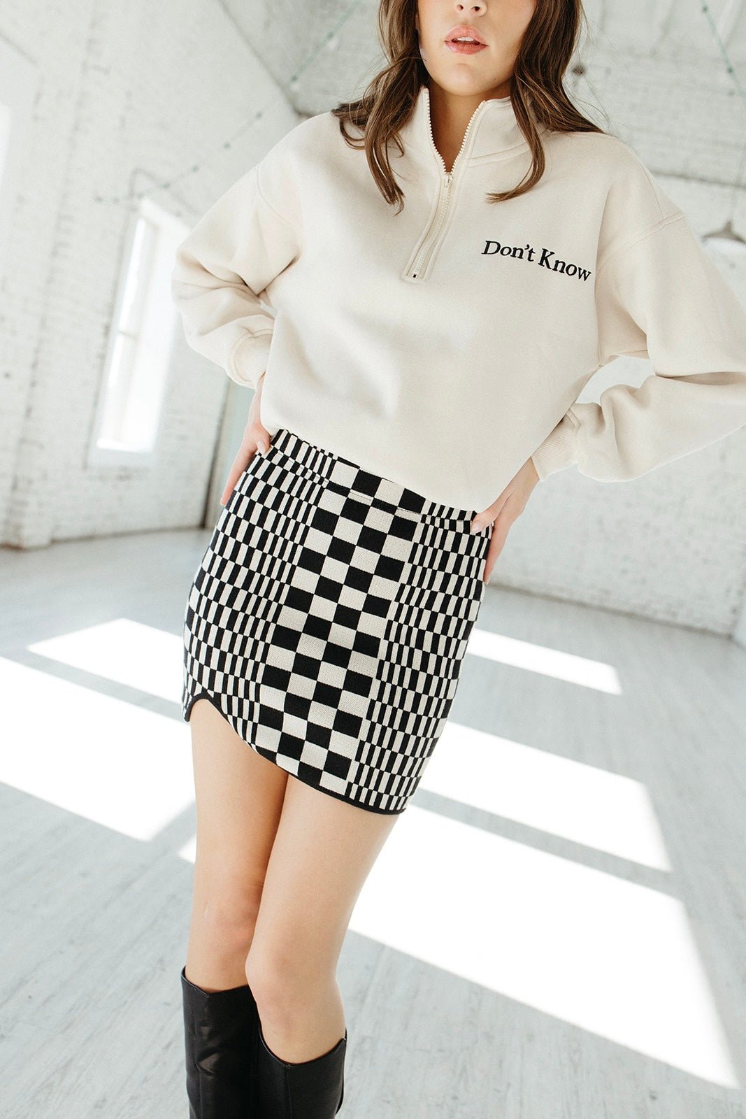 Gridlock Mini Skirt