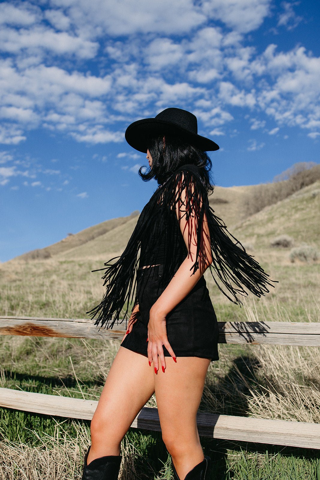 Gunsmoke Fringe Cape