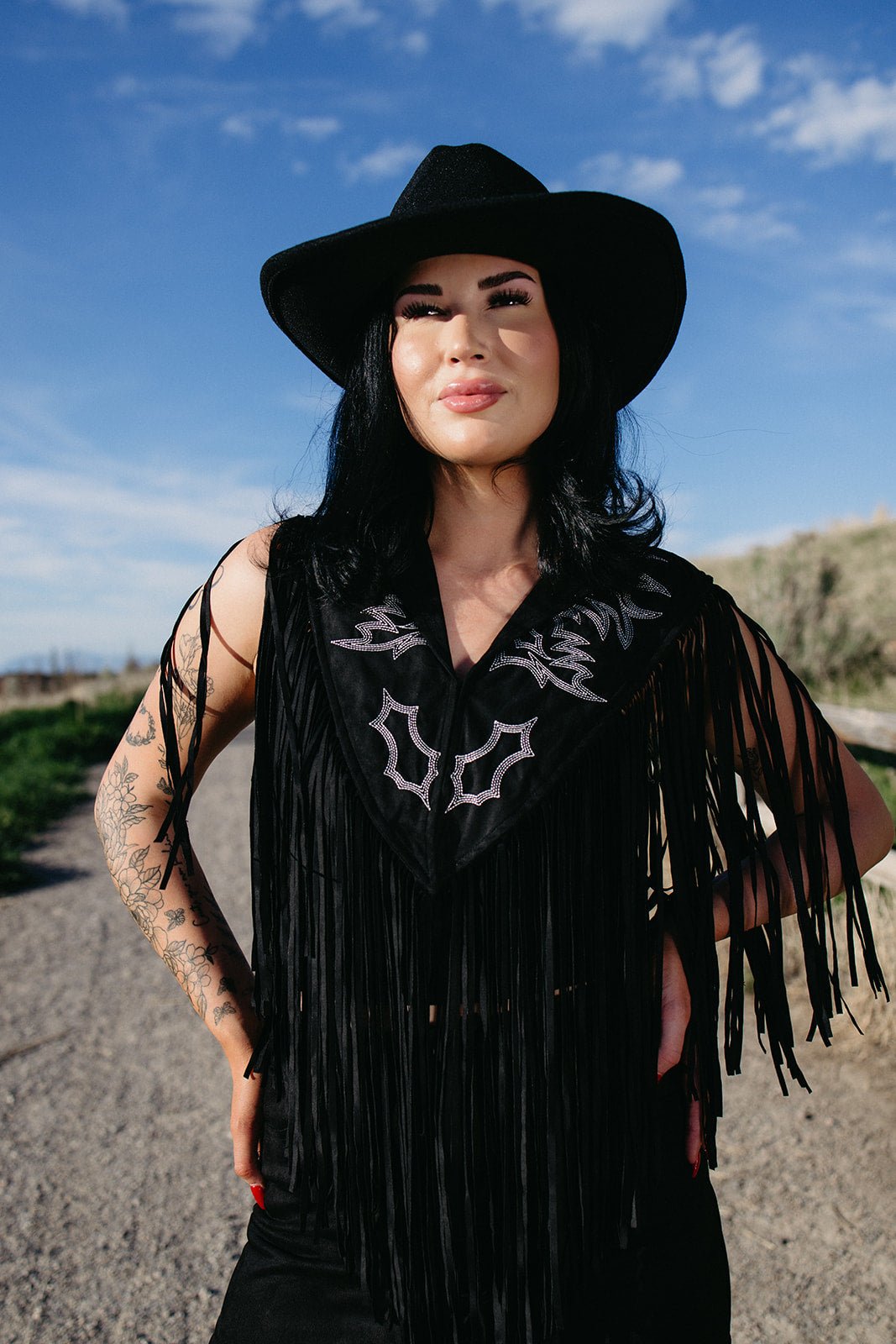Gunsmoke Fringe Cape