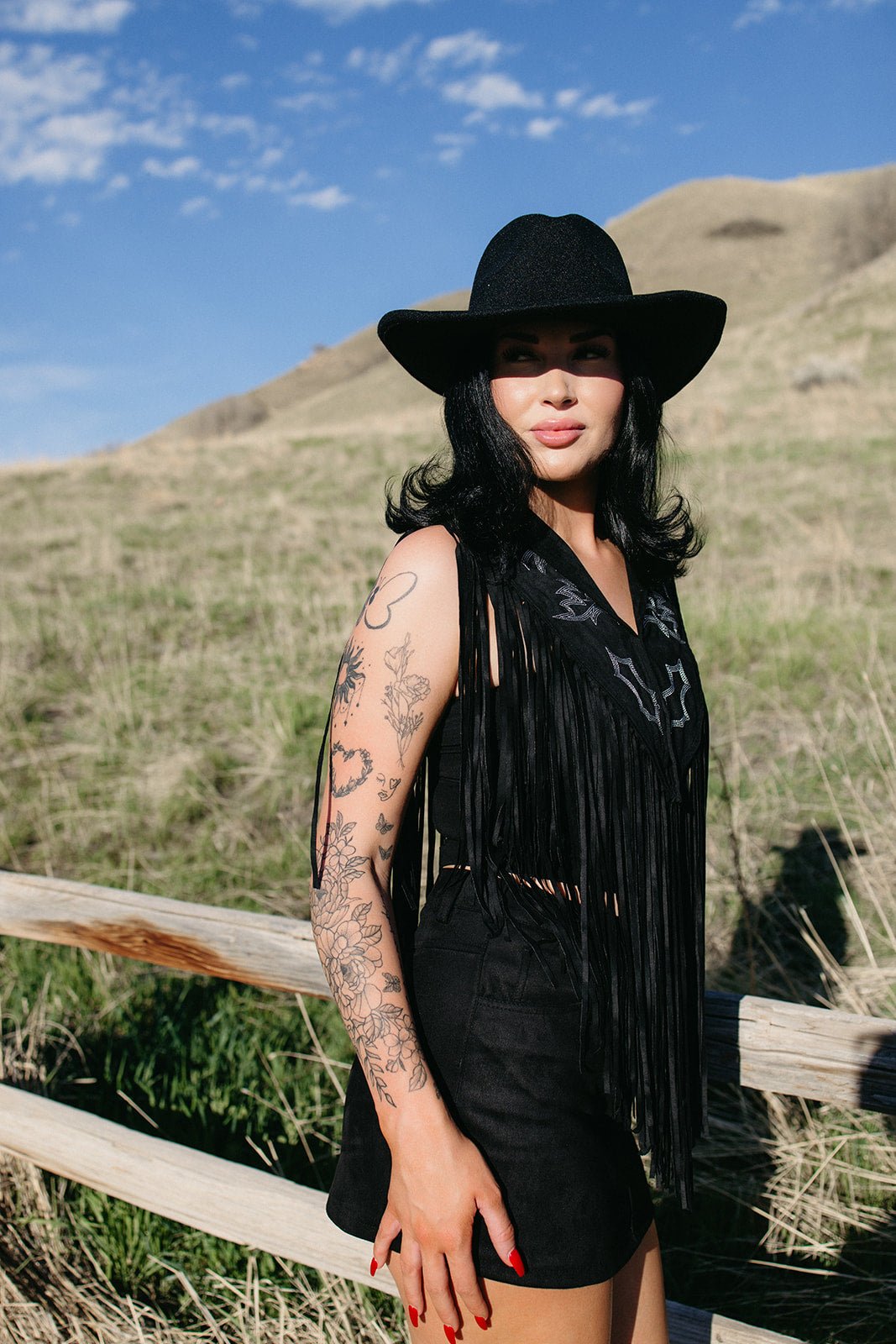 Gunsmoke Fringe Cape