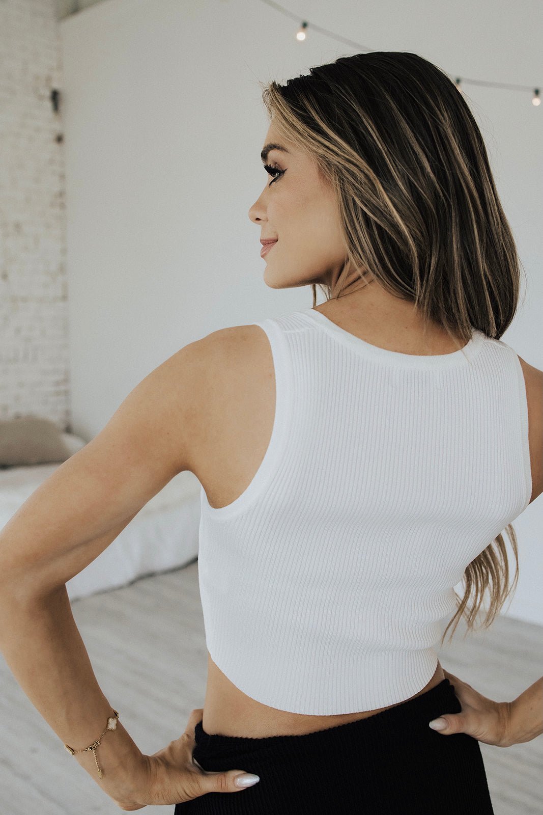 Havana Button Up Tank Top - FINAL SALE