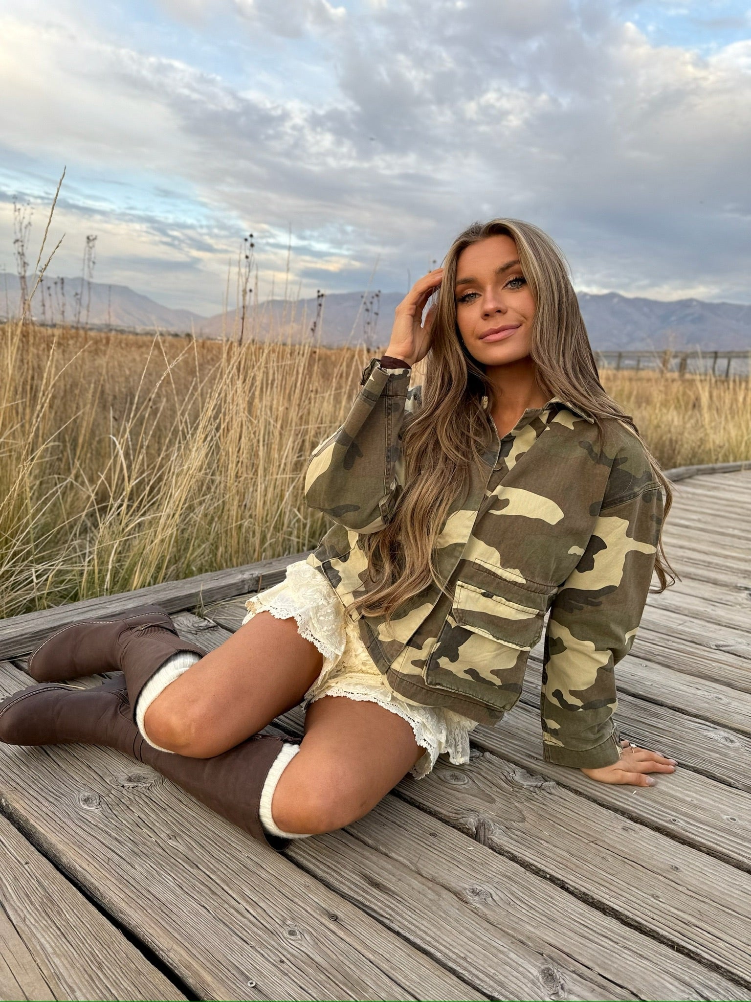 Hide & Chic Camouflage Jacket