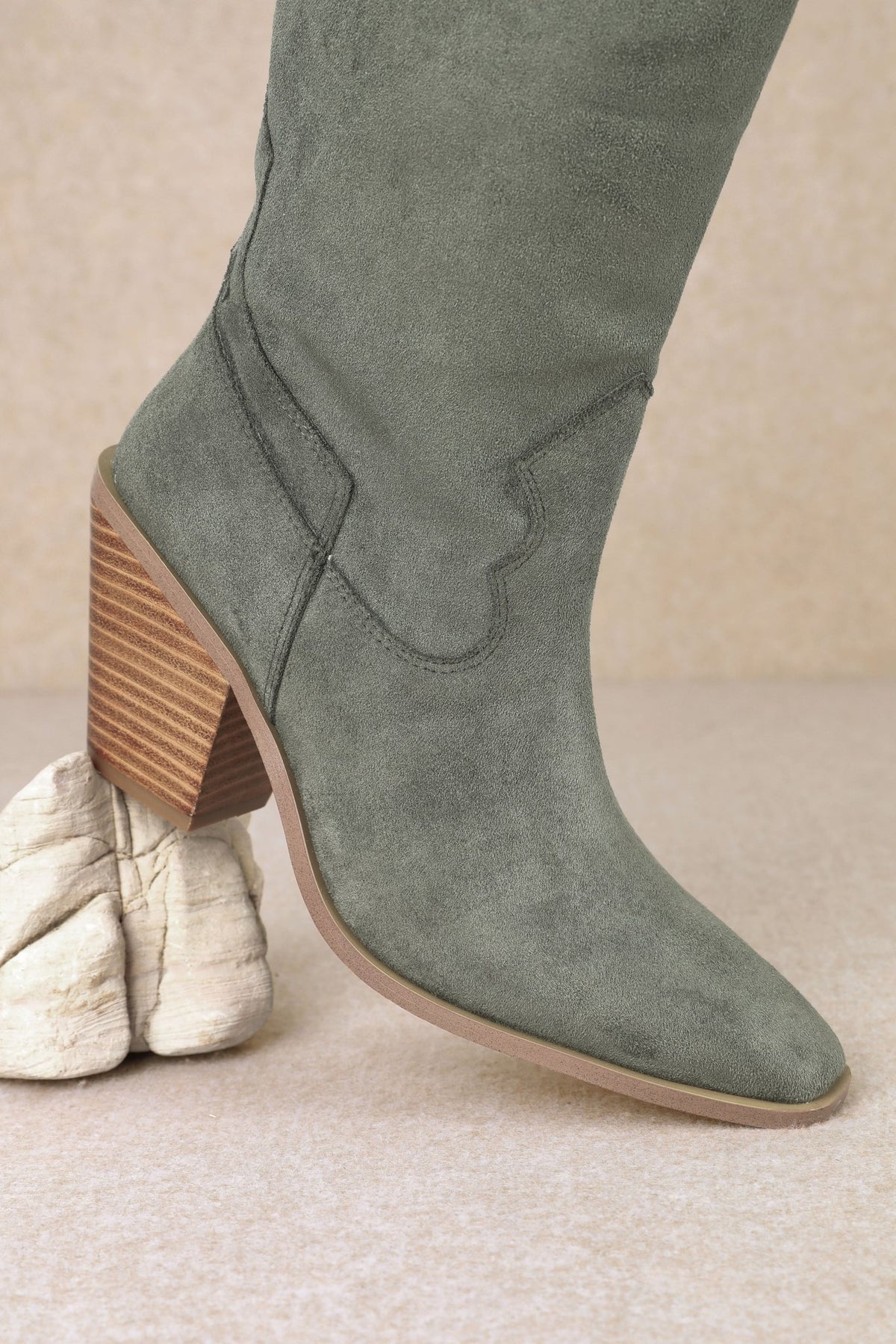High Stakes Suede Knee High Boots