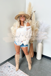 Deverey Lace Bell Sleeve Top