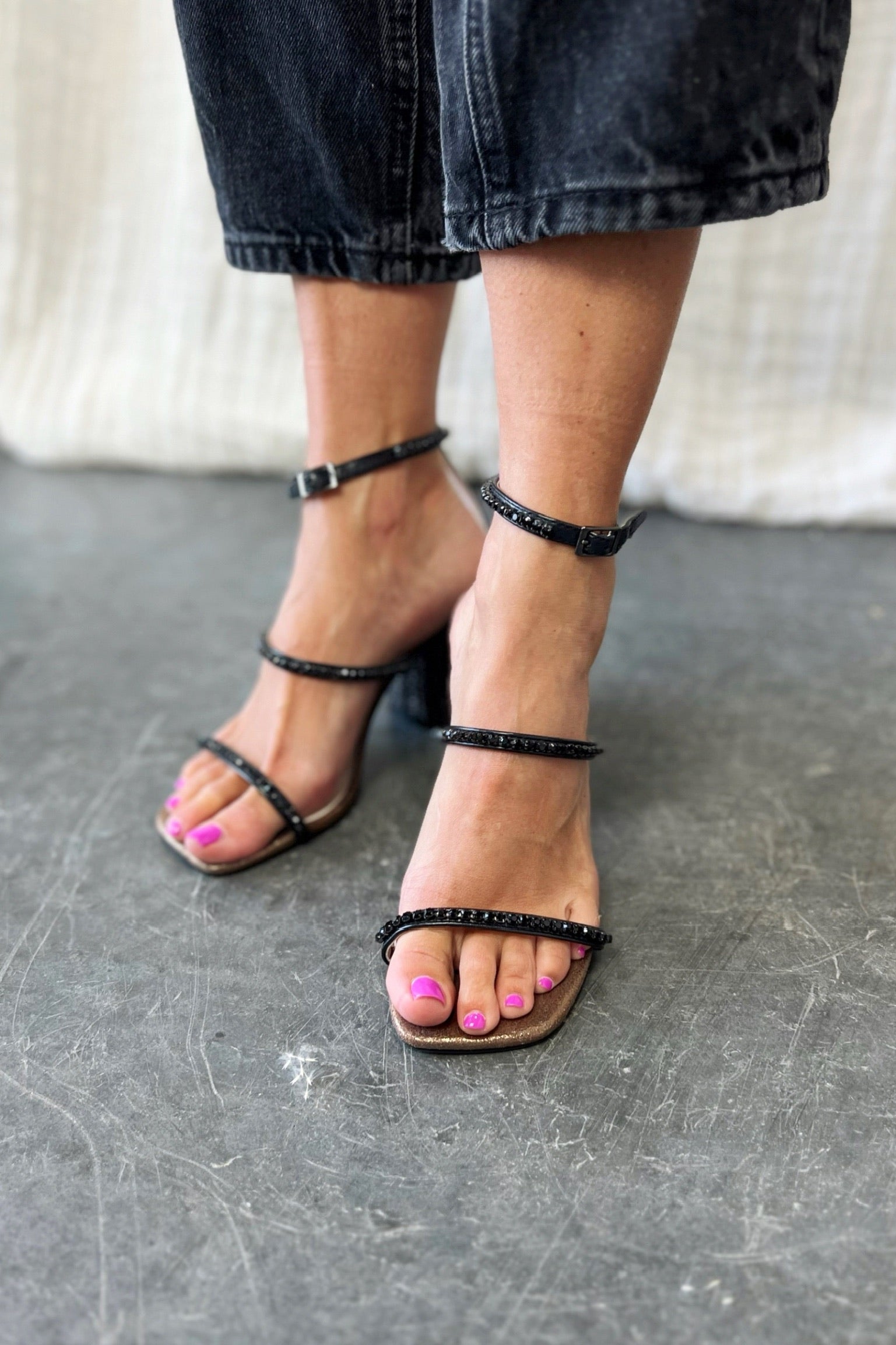 Solana Studded Heels - FINAL SALE