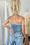 Chelsea Denim Tube Top