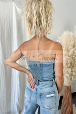 Chelsea Denim Tube Top