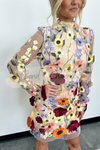 Genevieve Embroidered Floral Dress