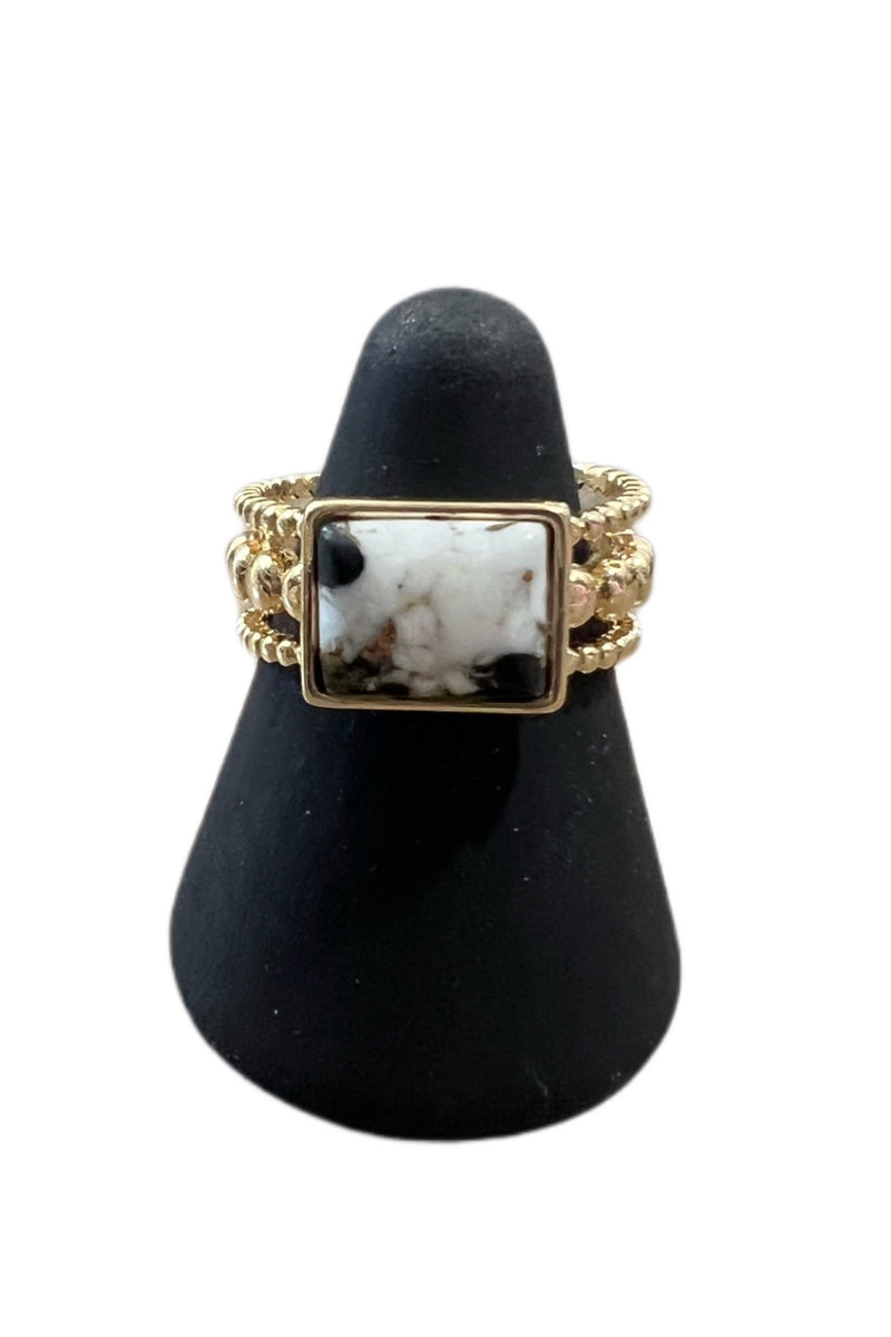 Birdie Marble Ring