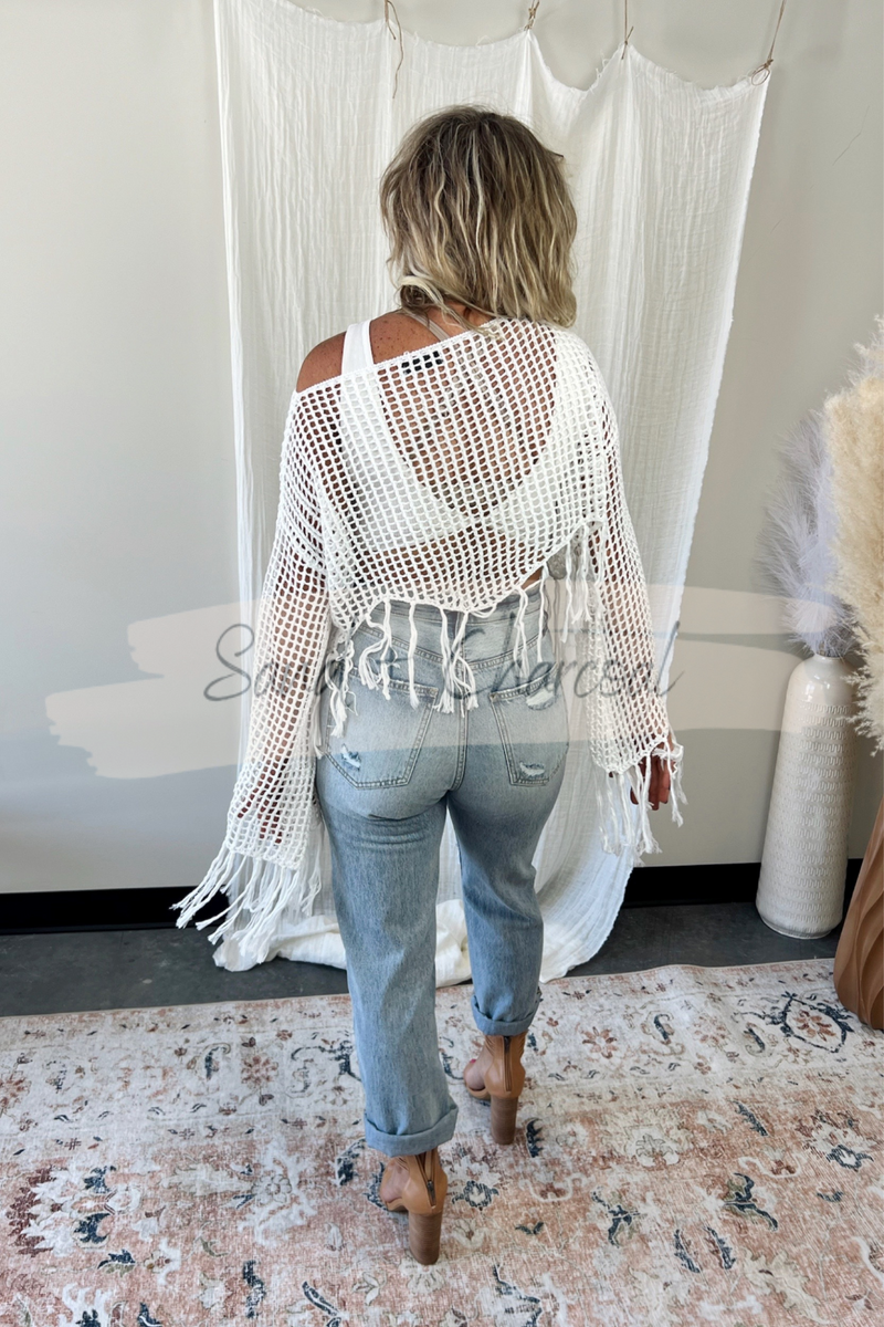 Laguna Fringe Knit Top