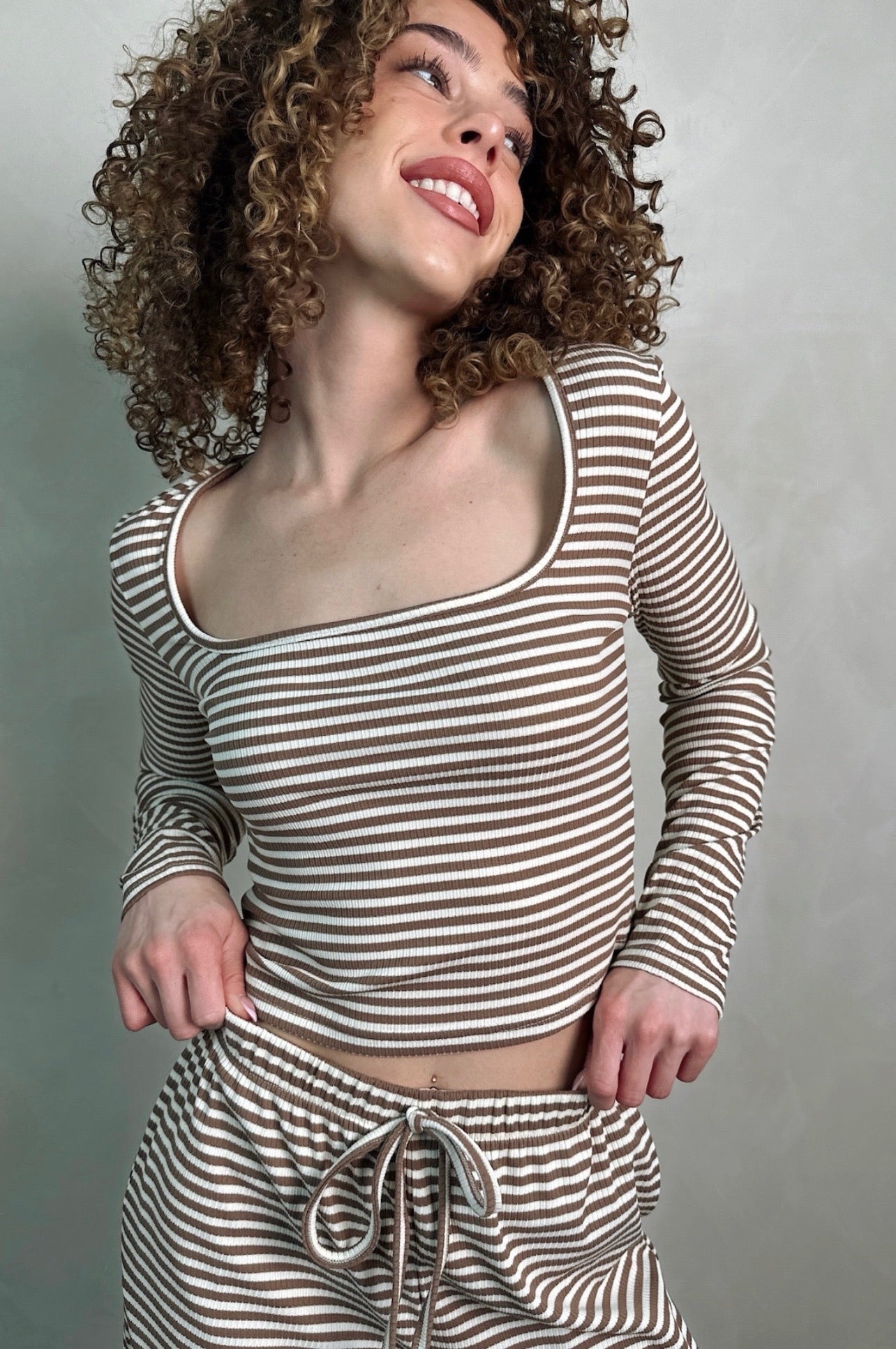 It Girl Striped Set
