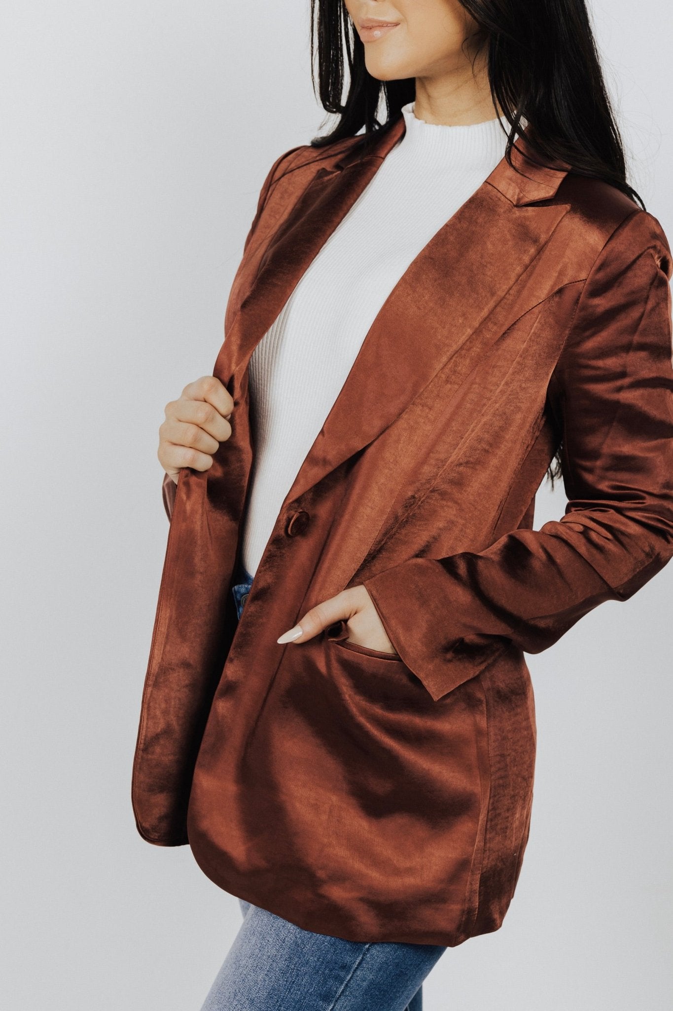 Jennifer Satin Blazer - FINAL SALE