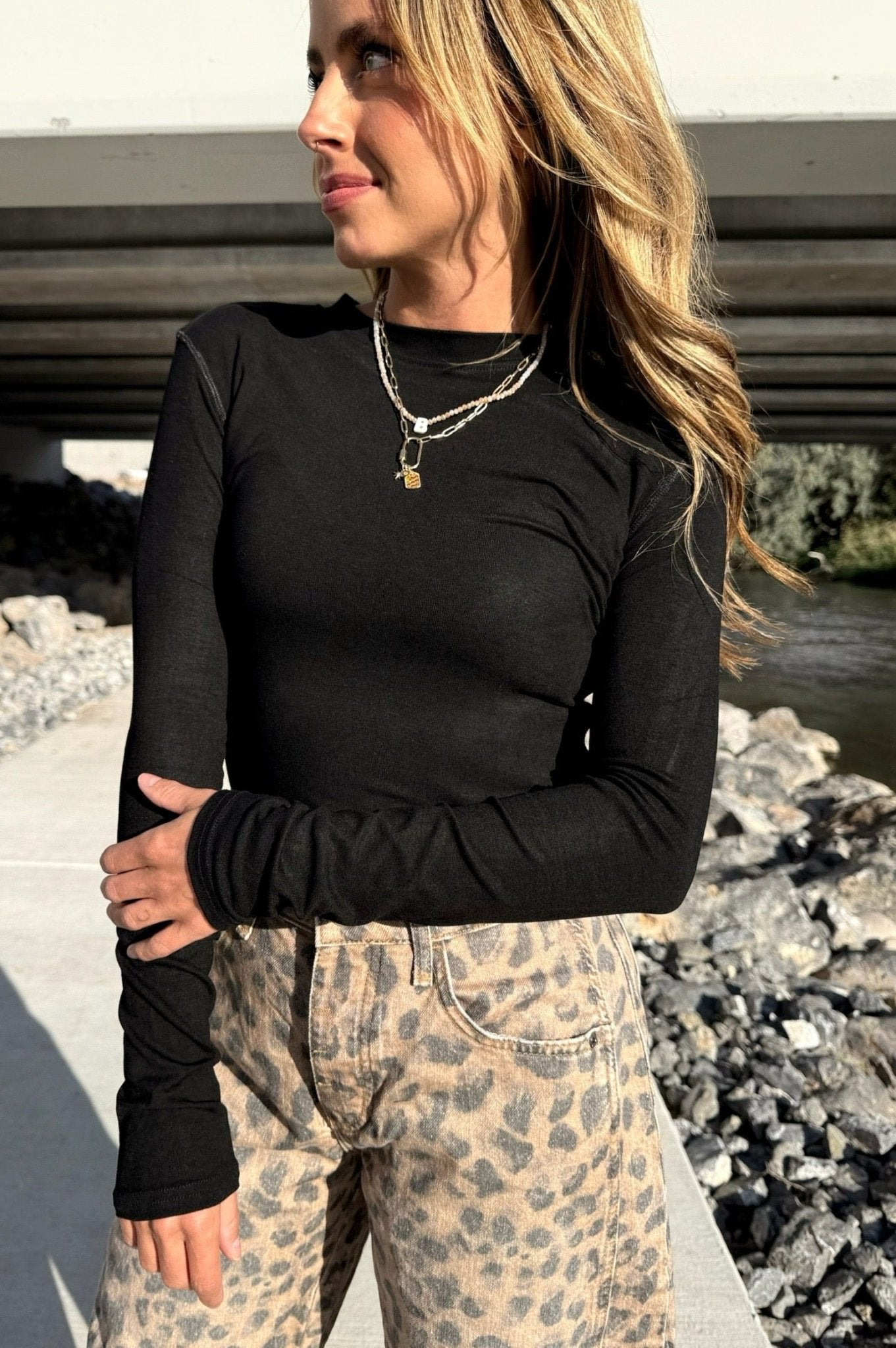 Just Right Ribbed Tee