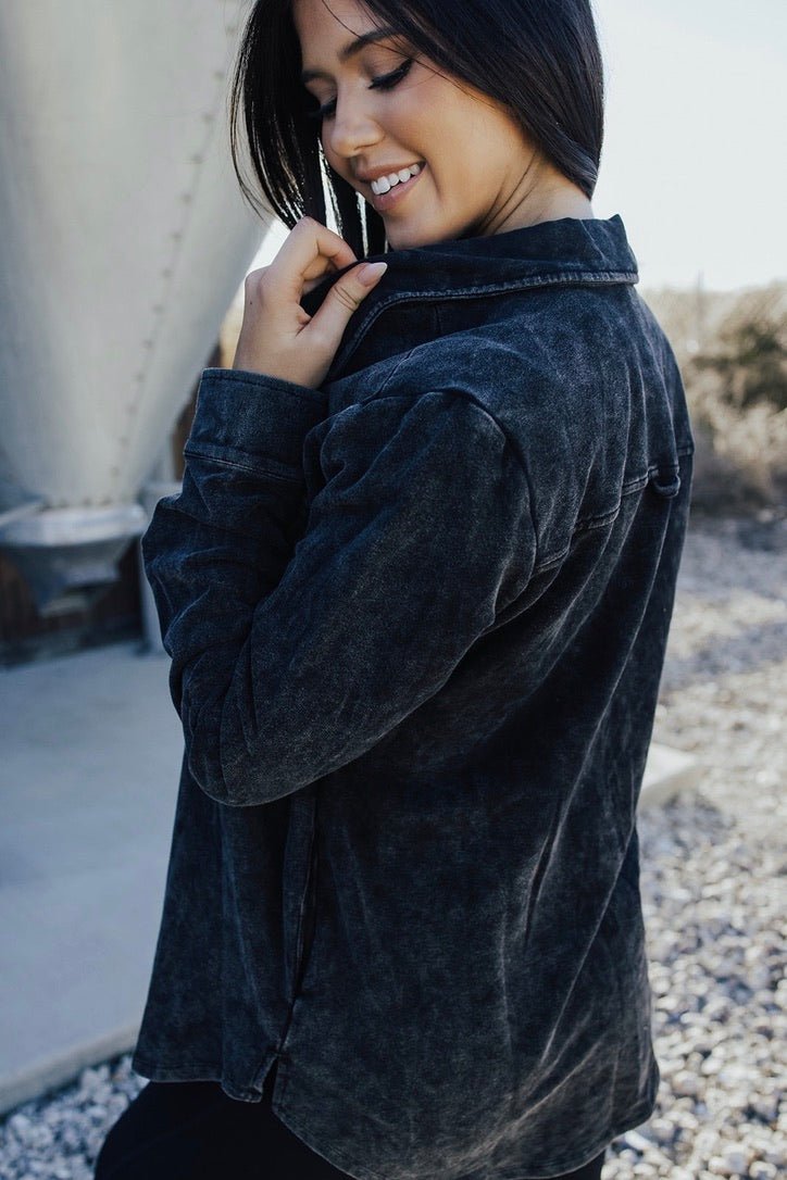 Kade Washed Shacket - FINAL SALE