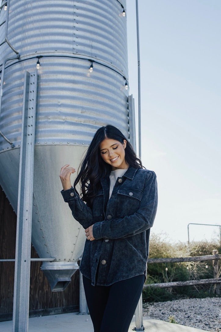 Kade Washed Shacket - FINAL SALE