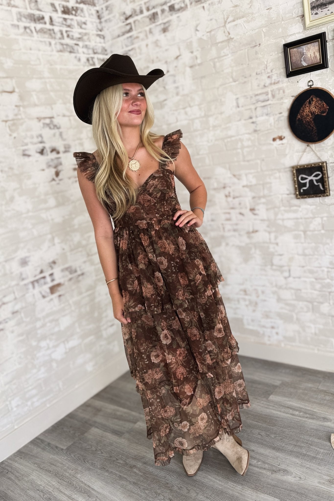 Keep Me Close Floral Tiered Maxi Dress