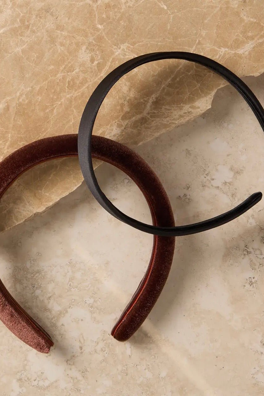 Kitsch Recycled Fabric Satin & Velvet Headbands