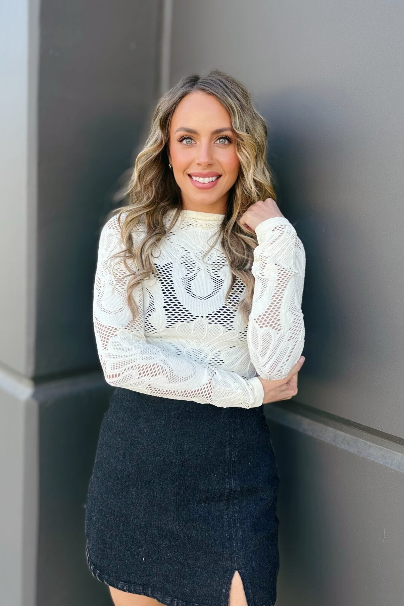 Lace Up, Buttercup Top