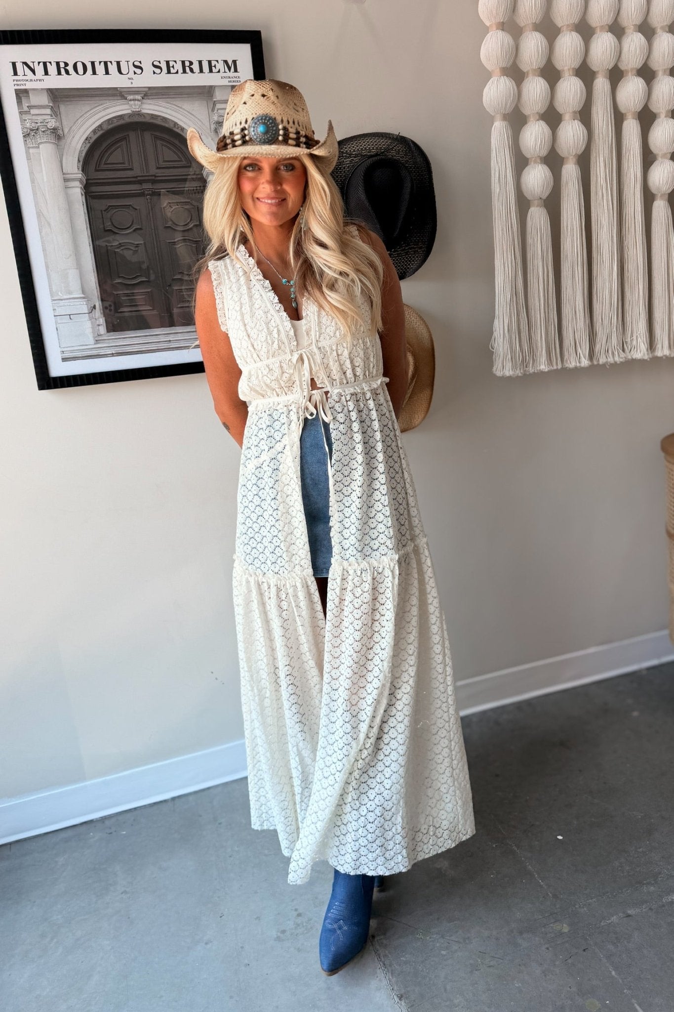 Loved You First Tie Front Maxi Top