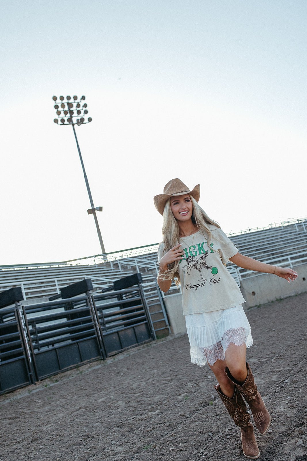 Lucky Cowgirl Club Graphic Tee