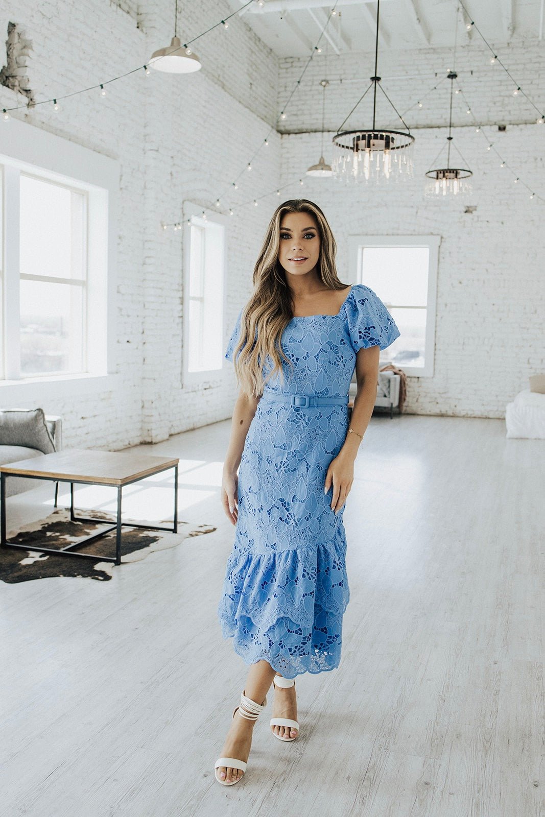 Millie Puff Sleeve Dress Lux Collection - FINAL SALE