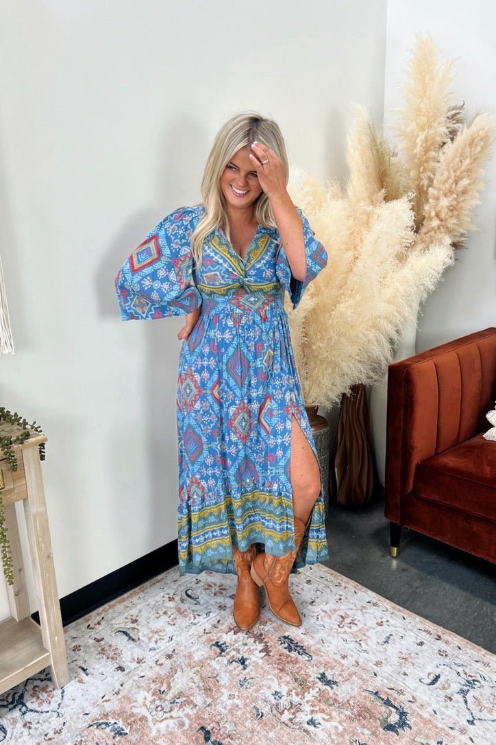 Musa V-Neck Maxi Dress - FINAL SALE