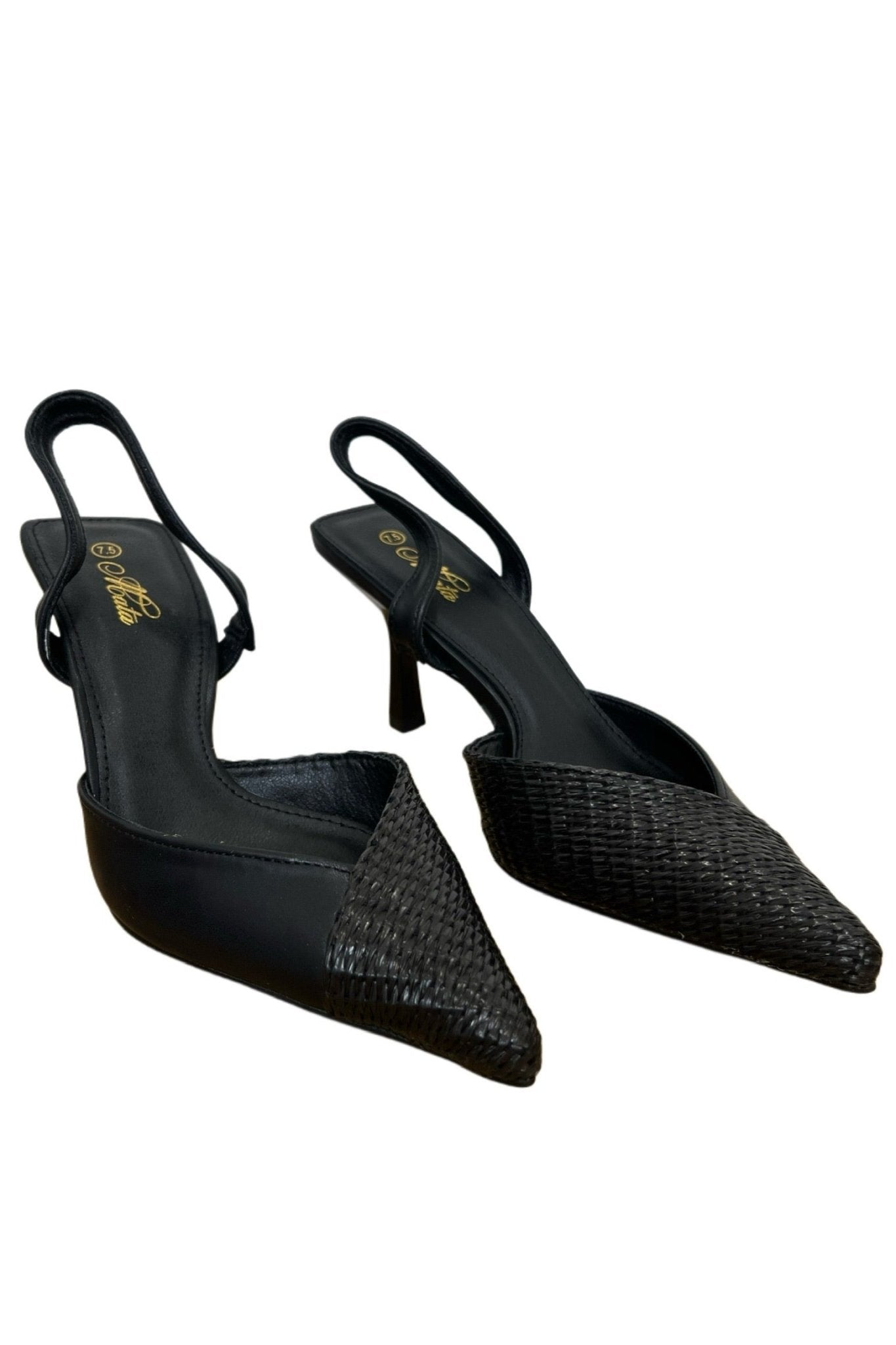 Offset Sling Back Heels