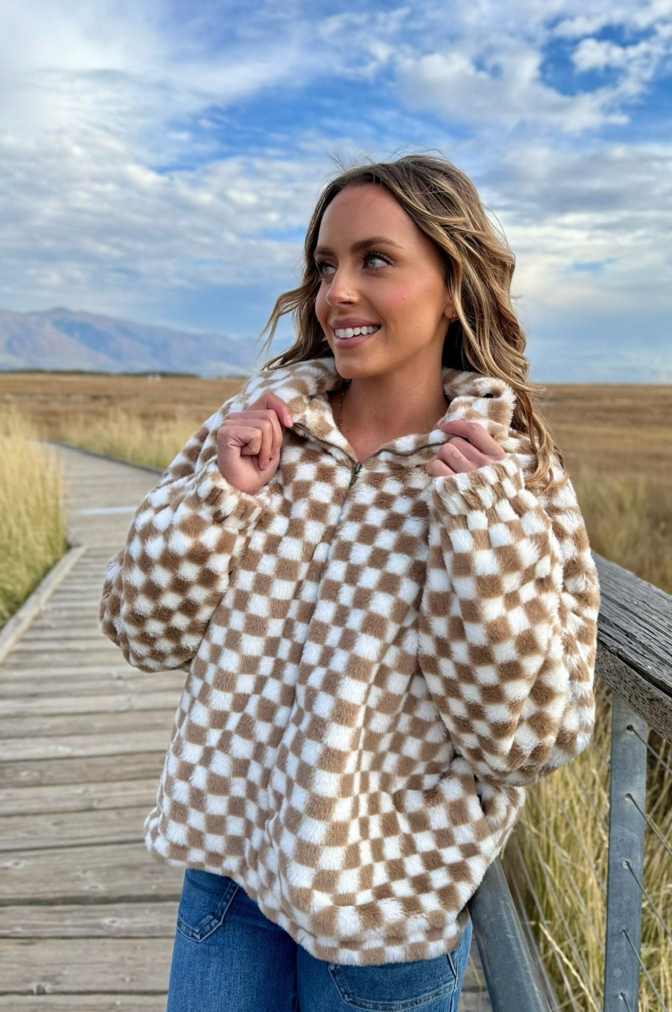 Open Air Checker Fleece