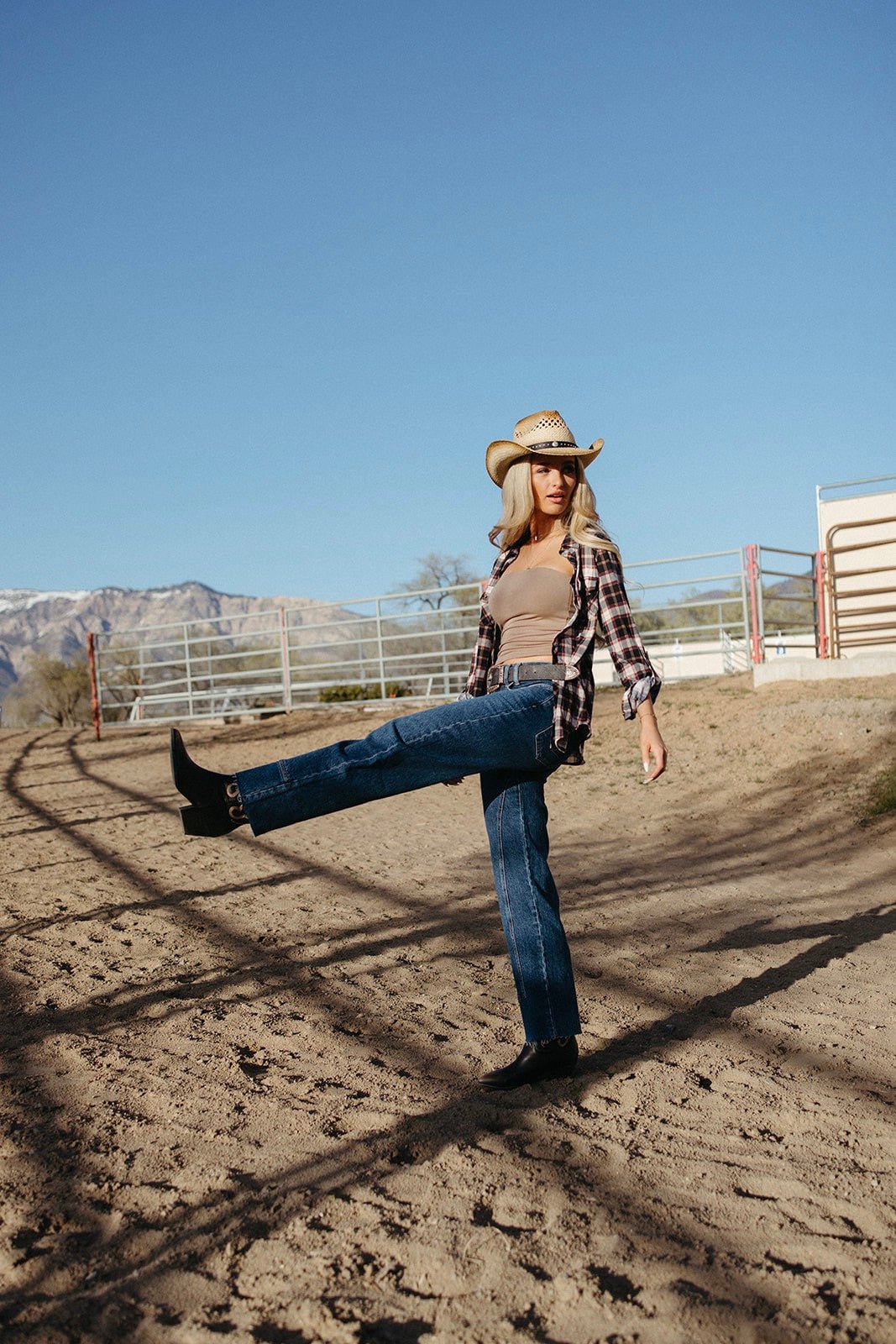 Outlaws Only Plaid Top