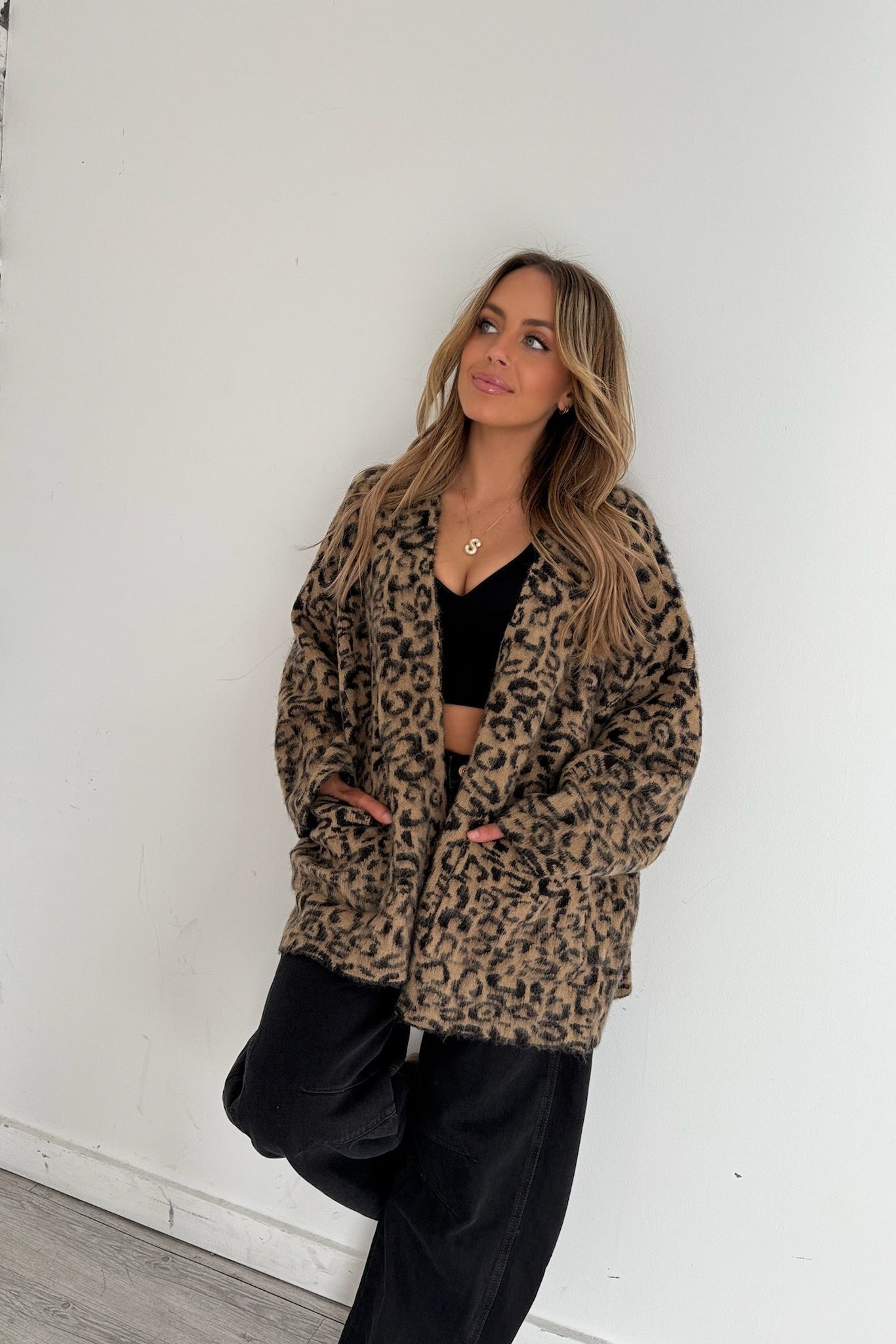 Leopard oversized cardigan, Leopard print cardi, Oversized cardigan