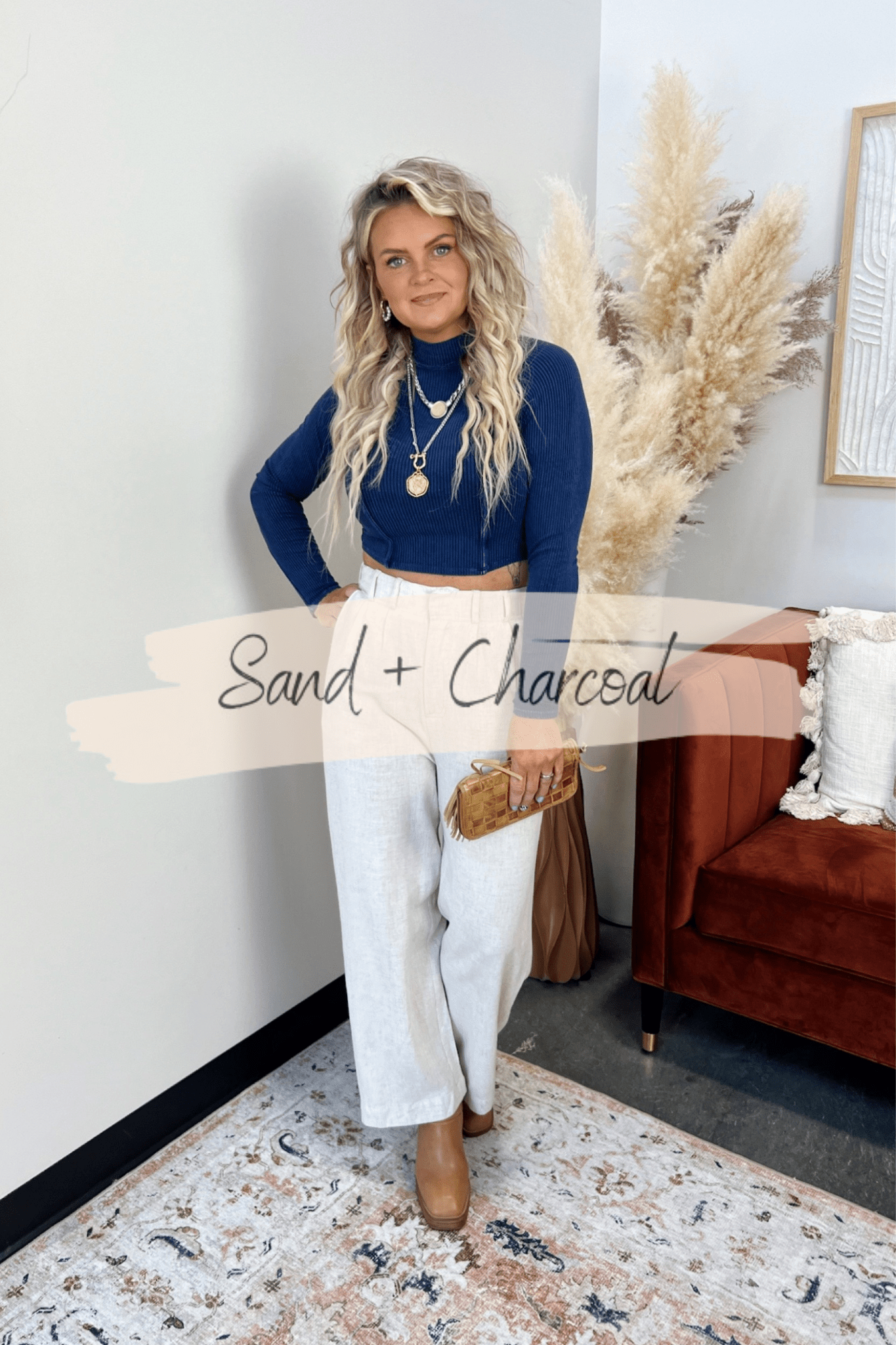 Pepper Mock Neck Crop Top - FINAL SALE