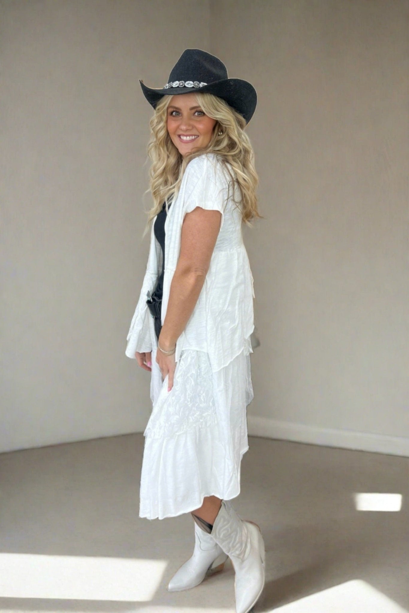 Petal & Lace Open Front Cardigan - FINAL SALE