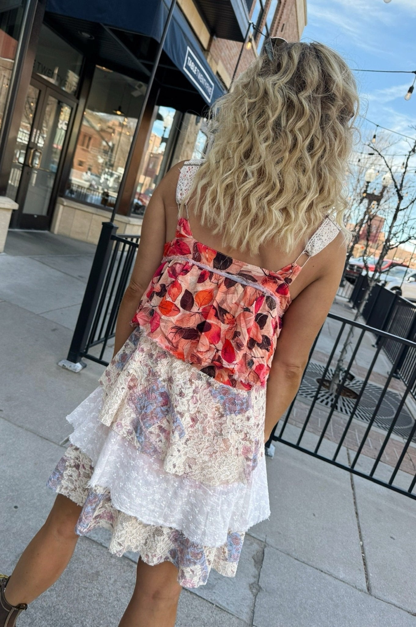 Petal Patchwork Mini Dress Petal Patchwork Mini Dress