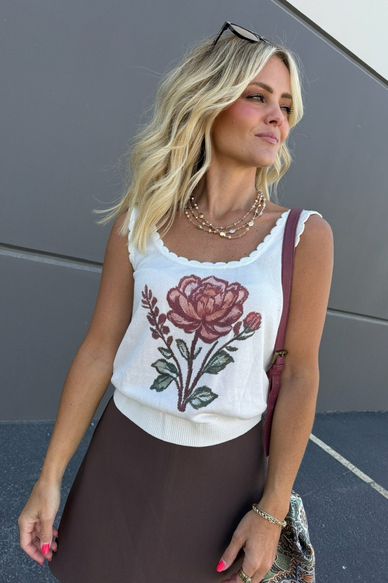 Petal To The Metal Scallop Tank