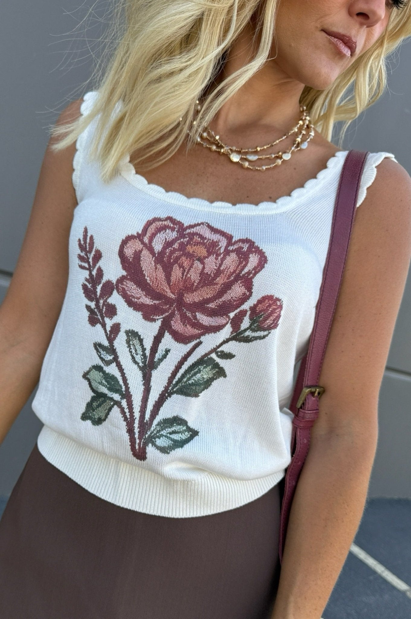 Petal To The Metal Scallop Tank