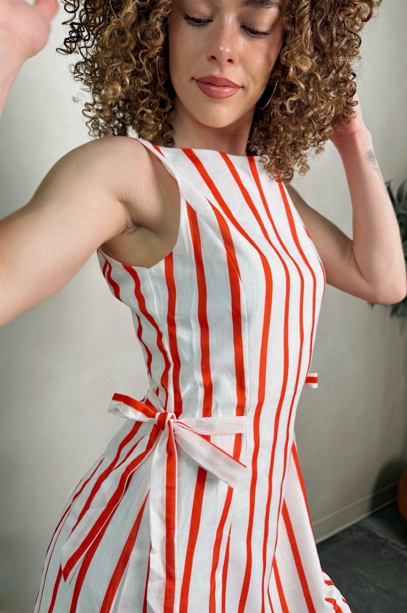 the fated picnic mini dress Picnic at the Pier Dress XSmall / Red/White