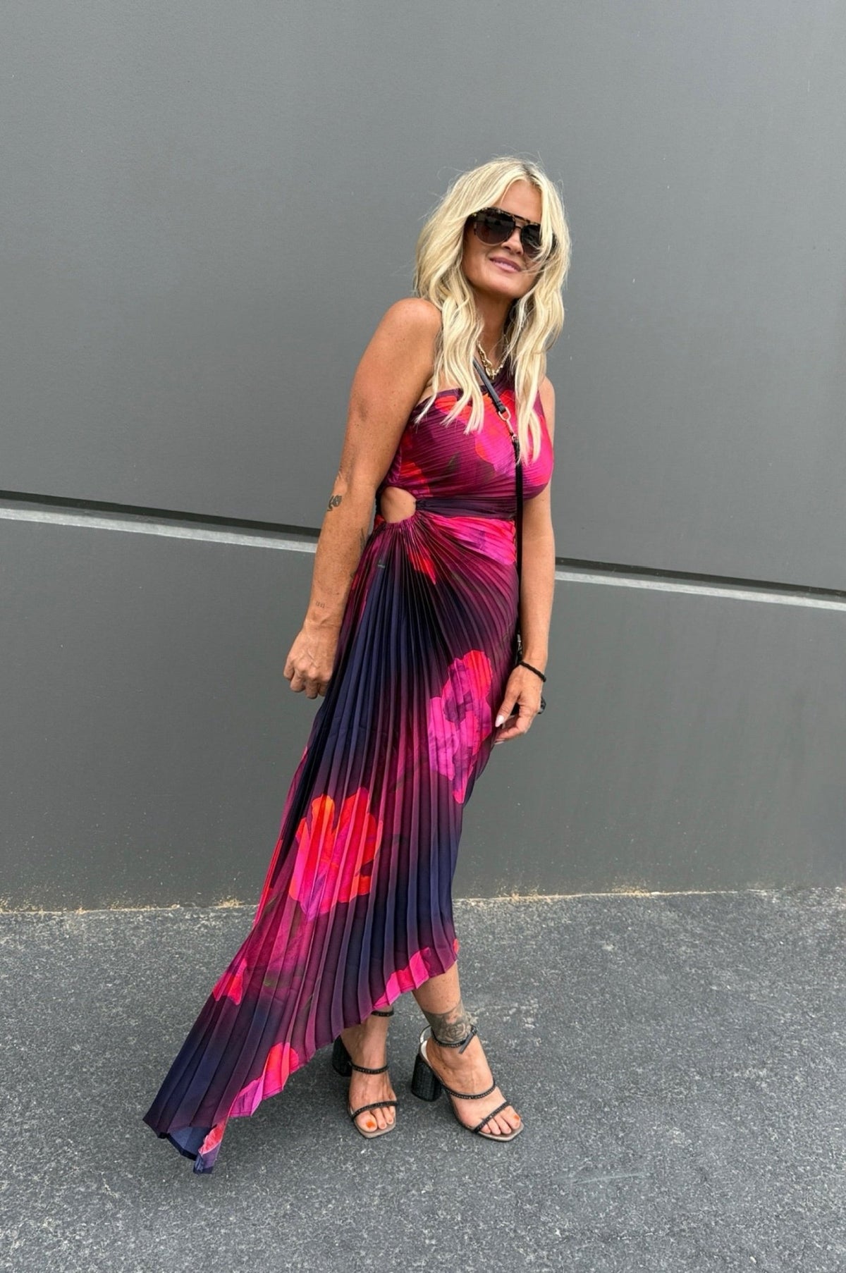 Poison Petals One-Shoulder Dress